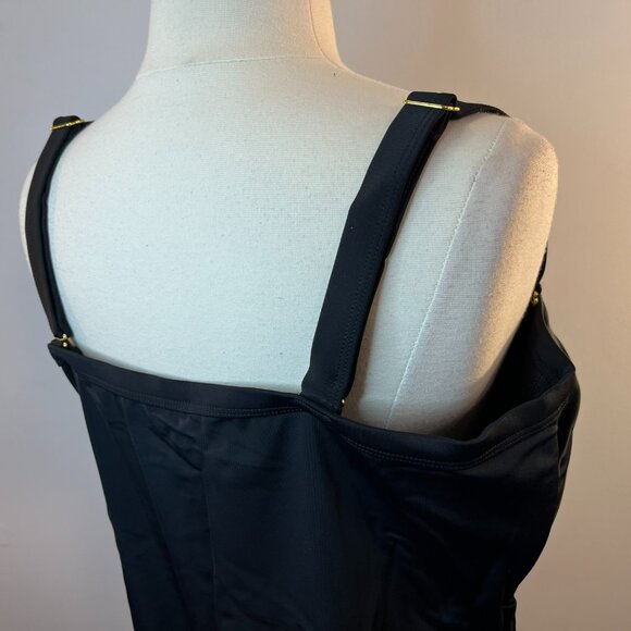Swimsuits For All Women's Black Braided One-Piece Swimsuit - Size 22 - NWT - Picture 5 of 6